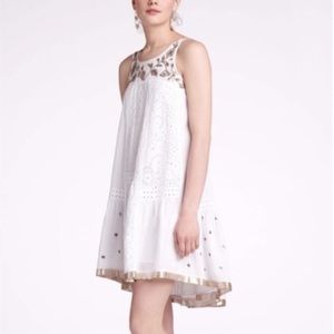 Anthropologie Boho White Dress